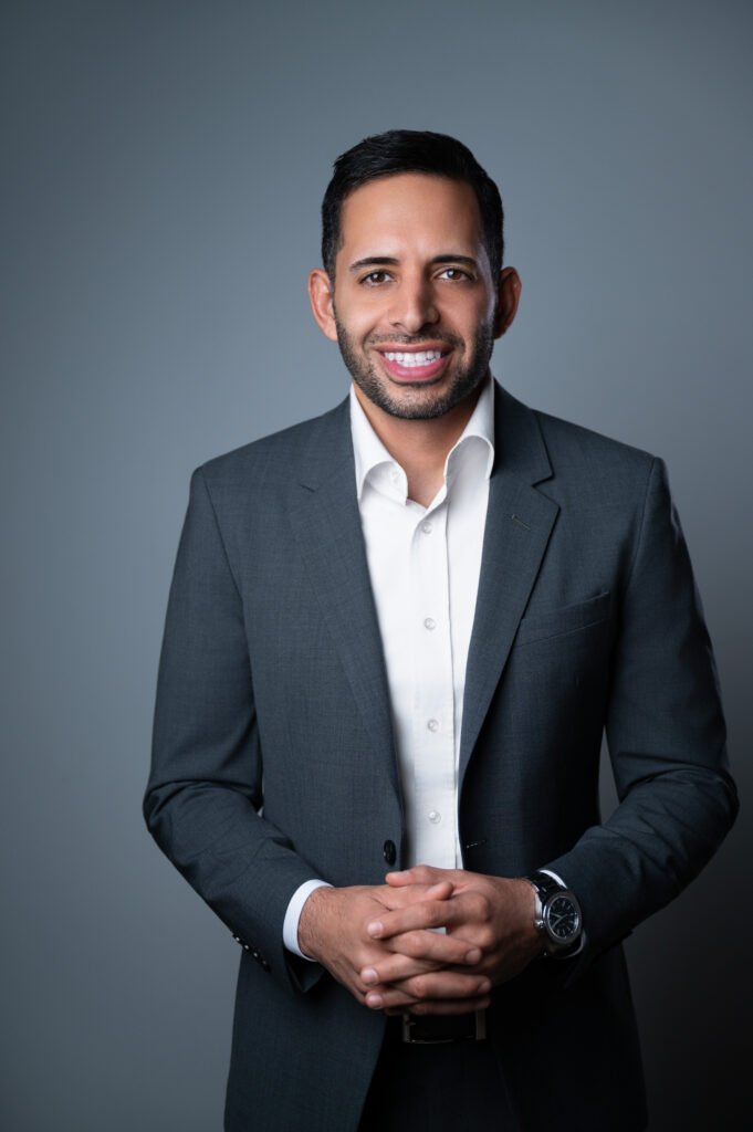 Nicholas Mukhtar, corporate governance advisor, in a grey suit